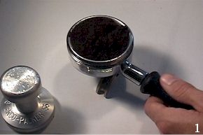 espresso tamping